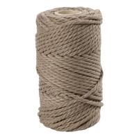 Creativ Company Macrame koord lichtbruin, 55m