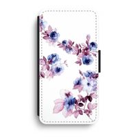 Waterverf bloemen: iPhone XR Flip Hoesje