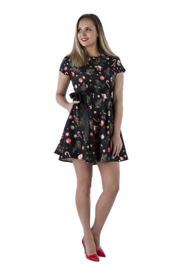 Kerstjurk met kerst appilicaties