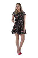 Kerstjurk met kerst appilicaties