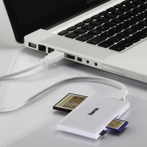 Hama 00181017 geheugenkaartlezer USB 3.2 Gen 1 (3.1 Gen 1) Wit
