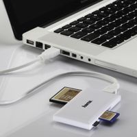 Hama 00181017 geheugenkaartlezer USB 3.2 Gen 1 (3.1 Gen 1) Wit - thumbnail