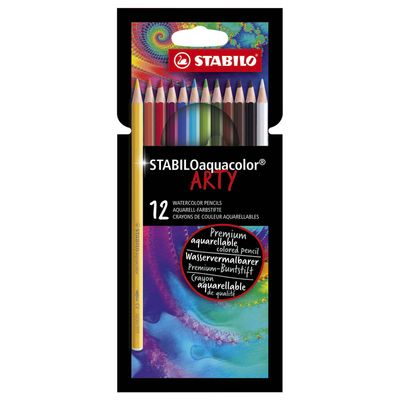 Stabilo aquacolor kleurpotloden arty, 12st.
