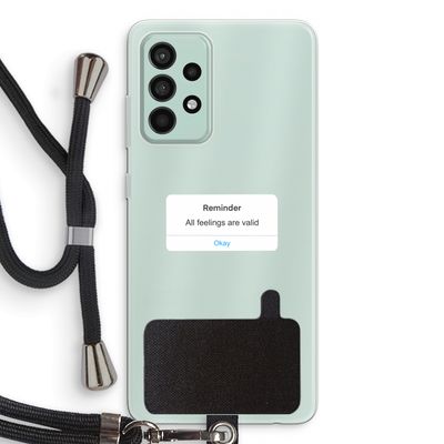 Reminder: Samsung Galaxy A52s 5G Transparant Hoesje met koord