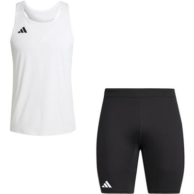 adidas Adizero Singlet Korte Legging Set Heren