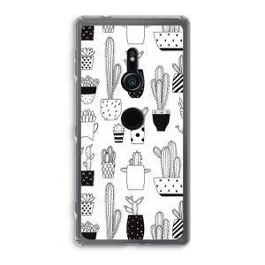 Cactusmotief: Sony Xperia XZ2 Transparant Hoesje