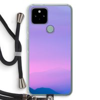 Sunset pastel: Pixel 5 Transparant Hoesje met koord