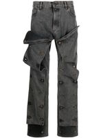 Y/Project jean Evergreen Snap Off - Noir