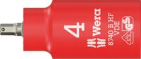 Wera 8740 B VDE HF Binnenzeskant Zyklop Bitdop, geïsoleerd, met 3/8"-aandrijving, met vasthoudfunctie, 4 x 55 mm - 05004900001