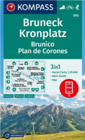 Wandelkaart 045 Bruneck, Kronplatz | Kompass