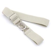Candy-gekleurd 8-karakter clasp elastische gevlochten riem voor kinderen (kaki)