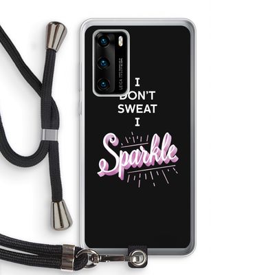 Sparkle quote: Huawei P40 Transparant Hoesje met koord
