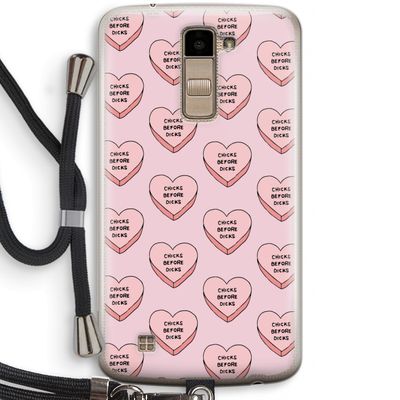 Chicks before dicks: LG K10 (2016) Transparant Hoesje met koord