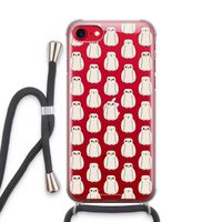 Uilen: iPhone SE 2020 Transparant Hoesje met koord