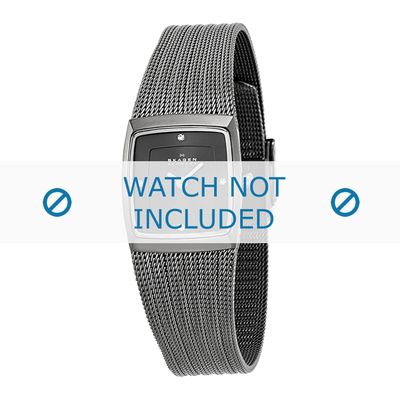 Skagen horlogeband 380XSMMM1 Staal Grijs