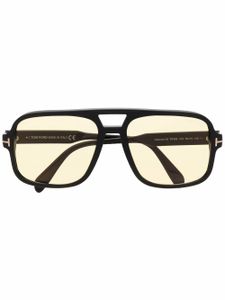 TOM FORD Eyewear lunettes de soleil à monture pilote - Noir