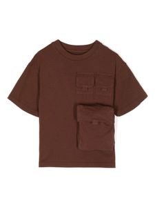 JACQUEMUS L'ENFANT t-shirt Le Bolso à poche poitrine - Marron