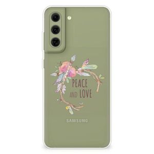 Samsung Galaxy S21FE Telefoonhoesje met Naam Boho Text