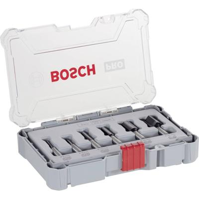 Freesset, 8 mm schacht, 6-delig Bosch Accessories 2607017466