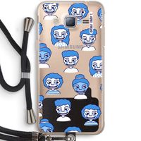 Gezichtjes: Samsung Galaxy J3 (2016) Transparant Hoesje met koord