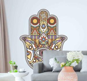 Muurstickers geloof Hamsa met oog