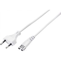Sygonix SY-5044218 Stroom Netkabel Wit 5.00 m