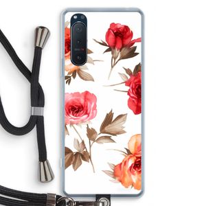 Roosjes: Sony Xperia 5 II Transparant Hoesje met koord