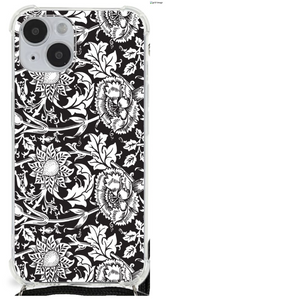 iPhone 14 Plus Case Black Flowers