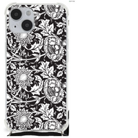 iPhone 14 Plus Case Black Flowers