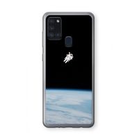 Alone in Space: Samsung Galaxy A21s Transparant Hoesje Alone in Space: Samsung Galaxy A21s Transparant Hoesje
