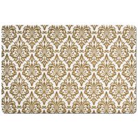 Set van 12x stuks rechthoekige placemats met gouden barok print 43,5 x 28,5 cm - thumbnail