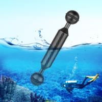 PULUZ 5 inch 12.7 cm lengte 20 8 mm diameter dubbele ballen Carbon Fiber drijvende arm bal diameter: 25mm (zwart)
