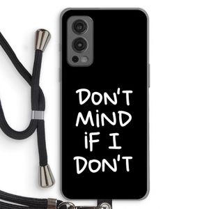 Don't Mind: OnePlus Nord 2 5G Transparant Hoesje met koord