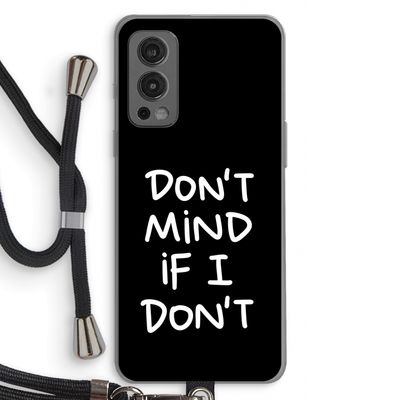 Don't Mind: OnePlus Nord 2 5G Transparant Hoesje met koord