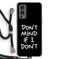 Don't Mind: OnePlus Nord 2 5G Transparant Hoesje met koord