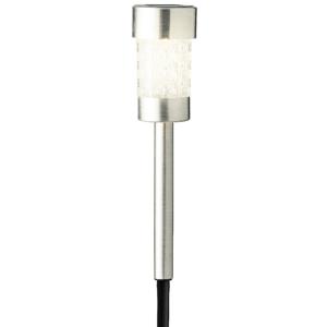 Lumineo Prikspotje - tuinverlichting - solar - zilverkleurig - 26 cm   -