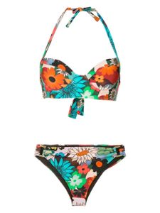 Amir Slama bikini dos-nu à fleurs - Multicolore