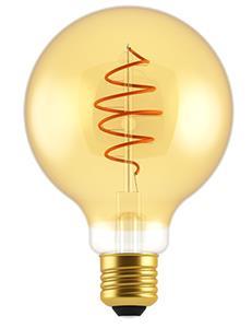 Nordlux LED Globe G95 E27 4,9-35W 2200K filament spiraal gold dimbaar - 2760121