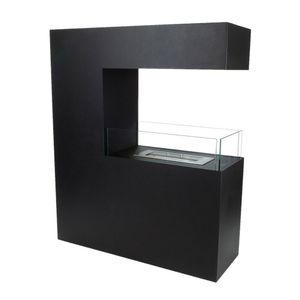 Hoge Bio-ethanol Roomdivider- Zwart