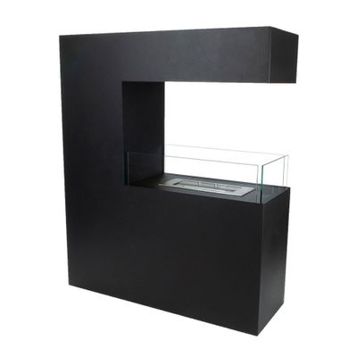 Hoge Bio-ethanol Roomdivider- Zwart