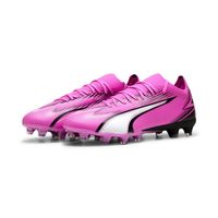 PUMA Ultra Match Gras / Kunstgras Voetbalschoenen (MG) Roze Wit Zwart - thumbnail