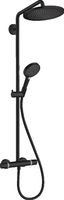 Hansgrohe Croma Select S regendoucheset rond Ø28cm Mat zwart