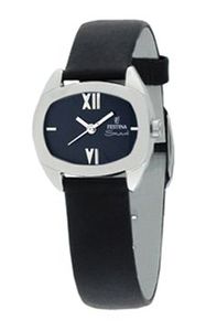 Horlogeband Festina F16013-6 Leder Zwart 16mm