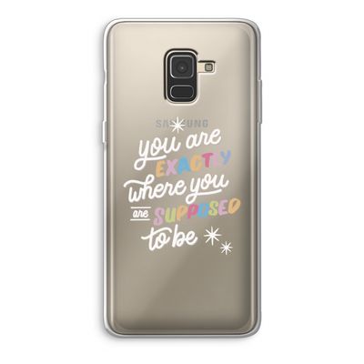 Right Place: Samsung Galaxy A8 (2018) Transparant Hoesje