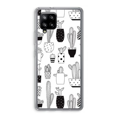 Cactusmotief: Samsung Galaxy A42 5G Transparant Hoesje