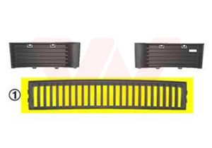 Ventilatiegrille, bumper ** Equipart ** VAN WEZEL, Inbouwplaats: Voor, u.a. fÃ¼r Skoda