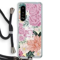 Kindness matters: Sony Xperia 5 III Transparant Hoesje met koord