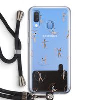 Dancing #3: Samsung Galaxy A40 Transparant Hoesje met koord