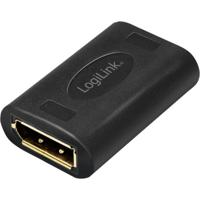 LogiLink DisplayPort AV Adapter [1x DisplayPort - 1x DisplayPort] Zwart