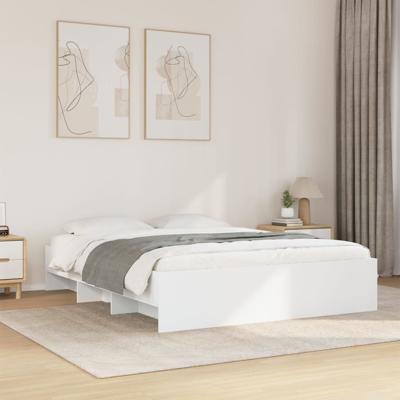 Bedframe zonder matras 160x200 cm spaanplaat wit